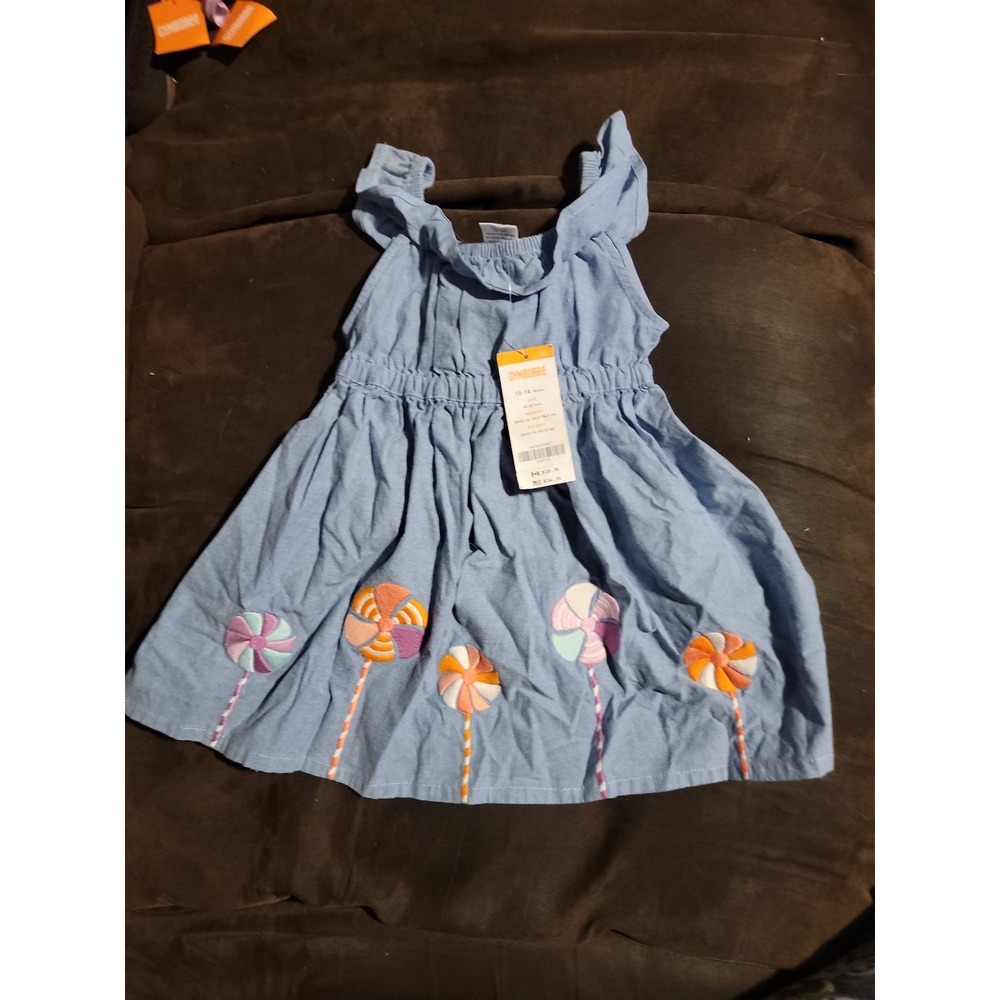 Gymboree pinwheel pastels dress size 12 18 months nwt